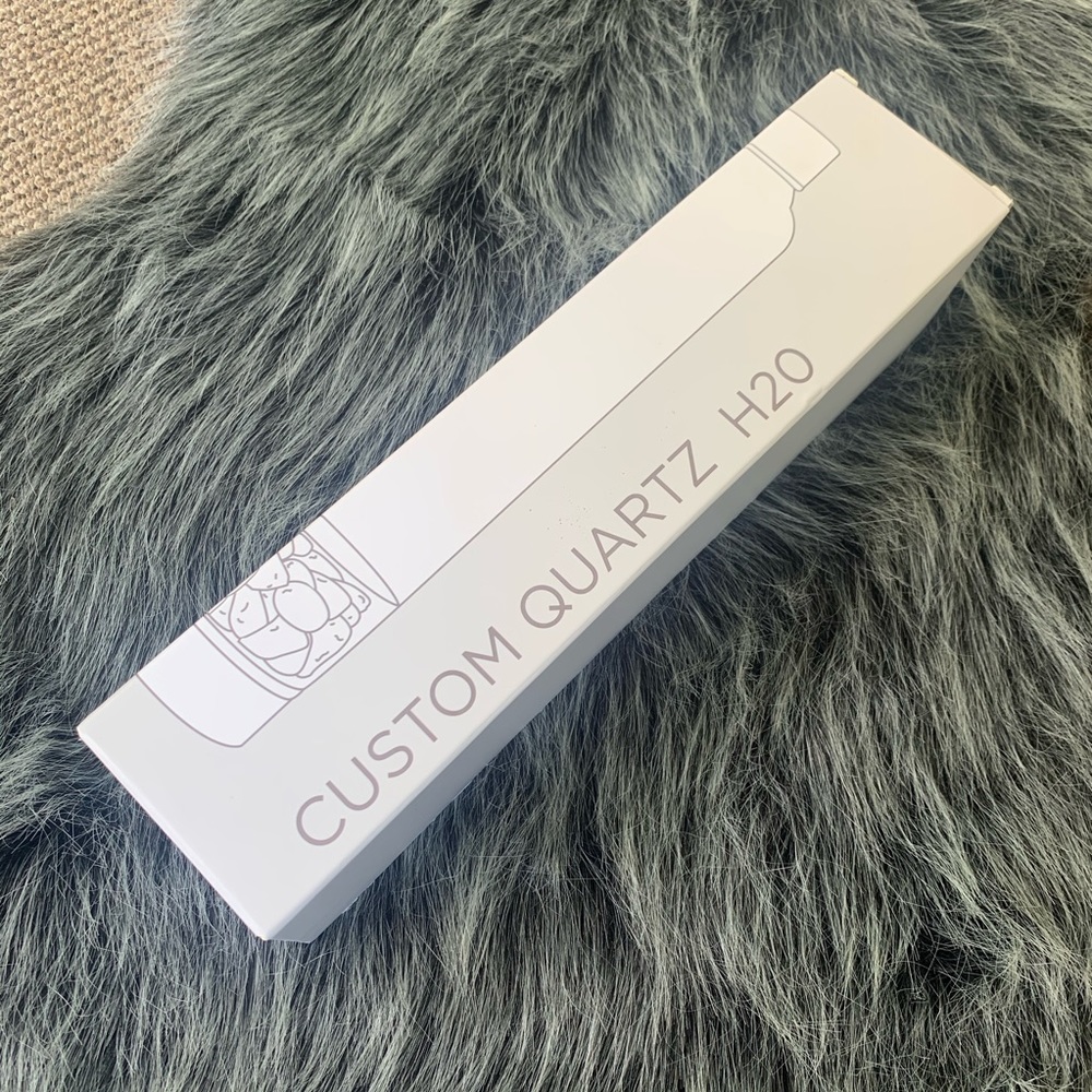 Custom quartz glass water bottle